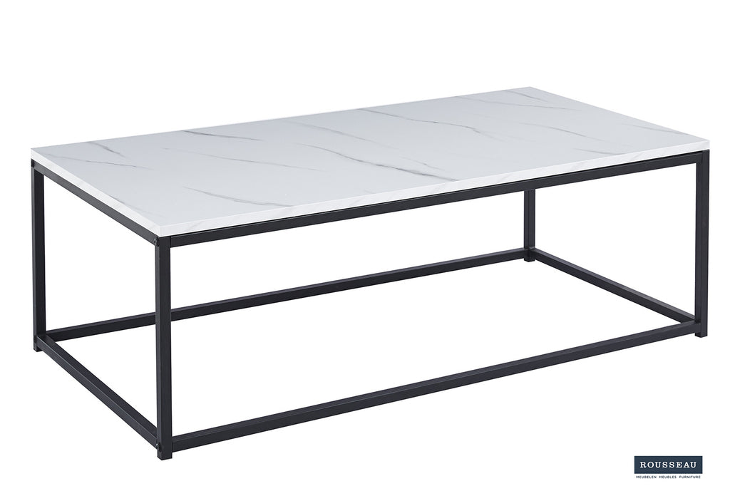 Rousseau Dallas Salontafel – MDF – Marmer Wit